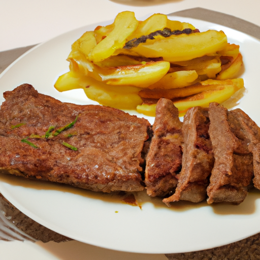 Hovězí steak s bramborovou gratinou