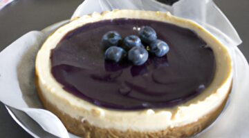 Americký cheesecake s borůvkami