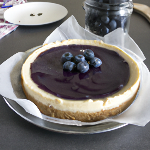 Americký cheesecake s borůvkami