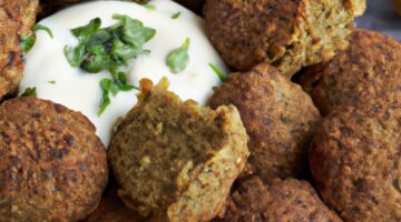 Falafel s česnekovou omáčkou