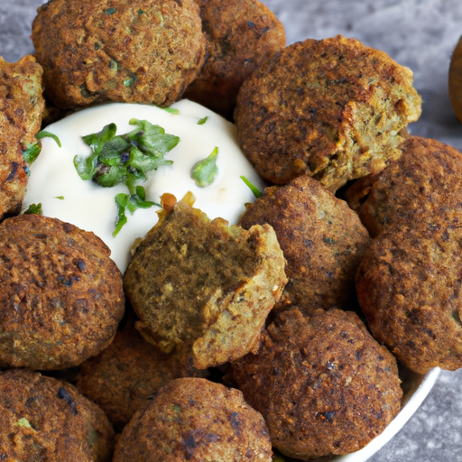 Falafel s česnekovou omáčkou