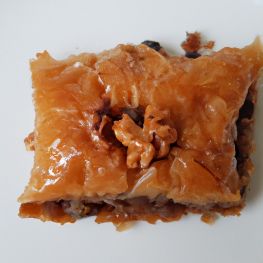 Baklava s ořechy a medem