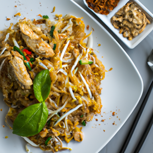 Kuřecí Pad Thai s ořechy