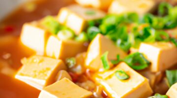 Japonská polévka miso s tofu