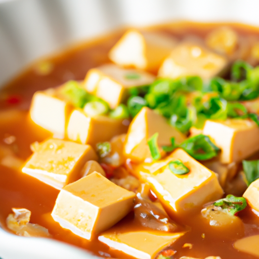 Japonská polévka miso s tofu