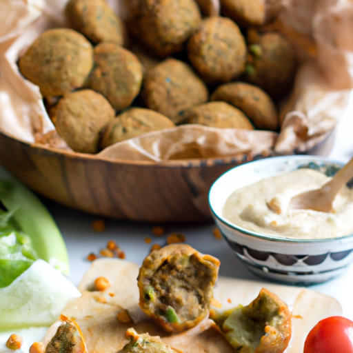 Falafel s pikantní omáčkou tahini