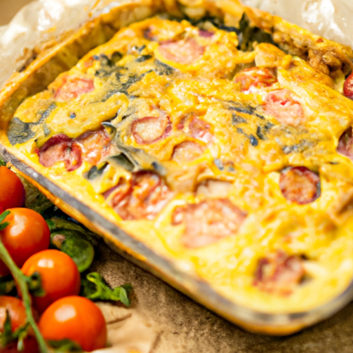 Quiche Lorraine s broskvemi