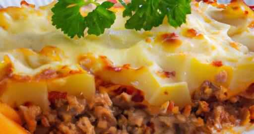 Lasagne s hovězím masem a sýrem