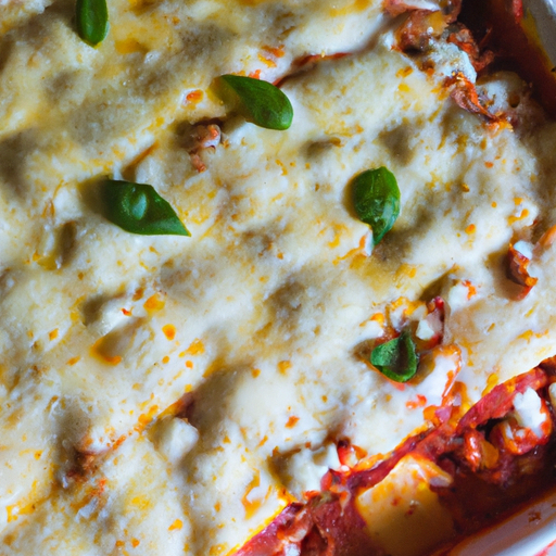 Lasagne s mozzarellou a bazalkou