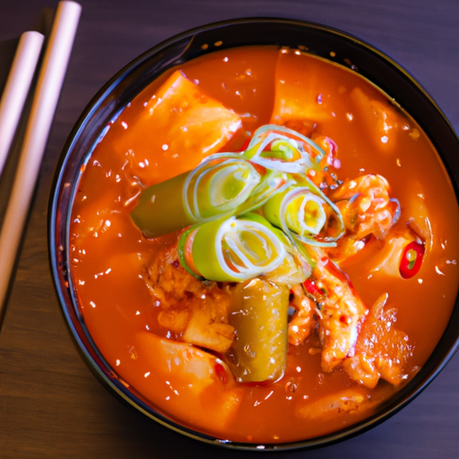 Korejská polévka Kimchi Jjigae