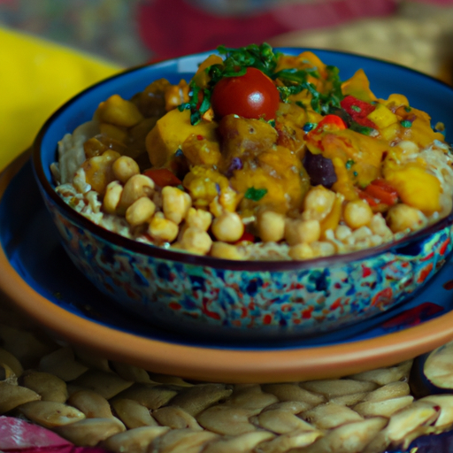 Marocký cuscus s kuřecím masem