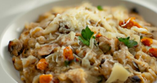 Risotto s hříbkami a parmazánem