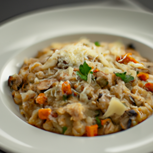 Risotto s hříbkami a parmazánem