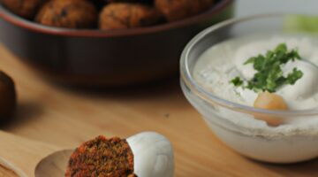 Syrskej falafel s tahini omáčkou