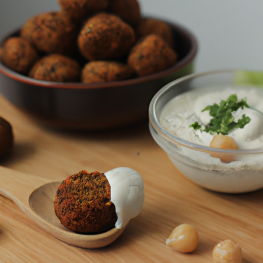 Syrskej falafel s tahini omáčkou