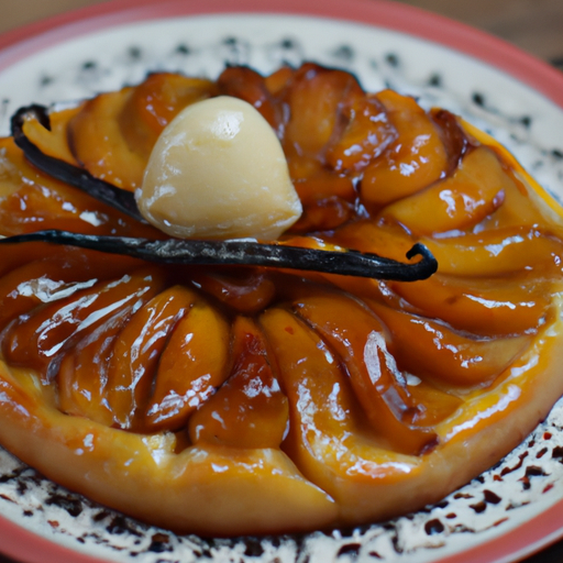 Tarte Tatin s vanilkovou zmrzlinou