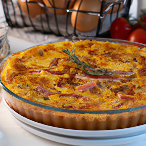 Quiche Lorraine s křenovou omáčkou