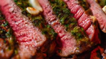 Argentinský hovězí steak s chimichurri