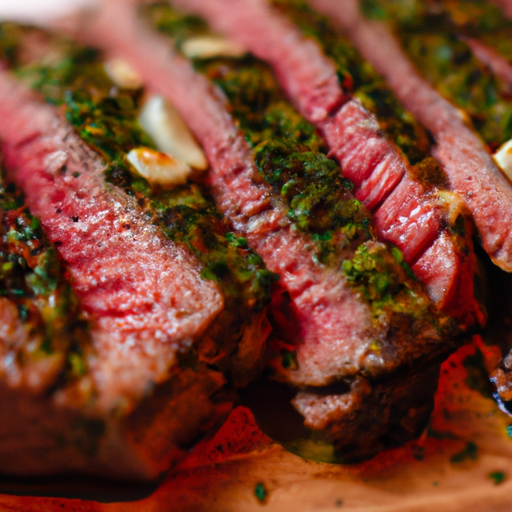 Argentinský hovězí steak s chimichurri