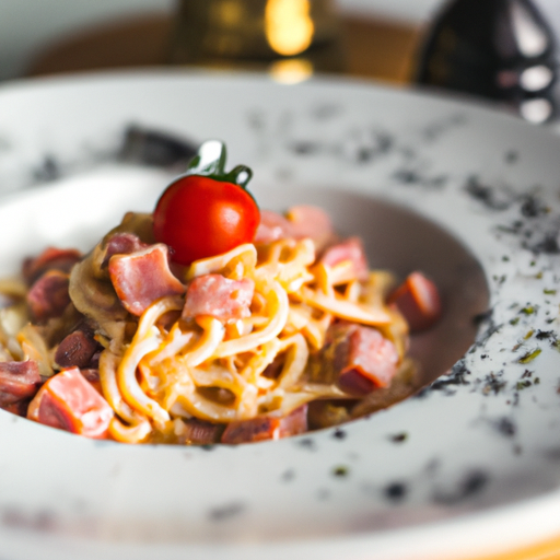 Tradiční italské spaghetti carbonara