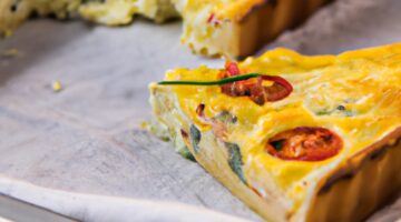 Špenátový quiche se sýrem feta