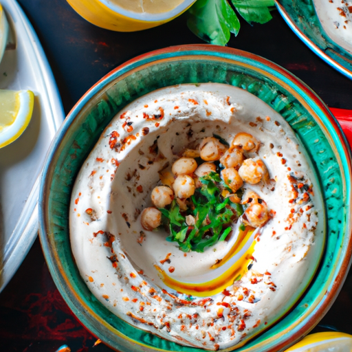 Hummus koriandrem a limetkou