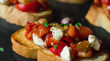 Italská bruschetta s rajčaty