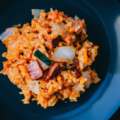 Kimchi fried rice.