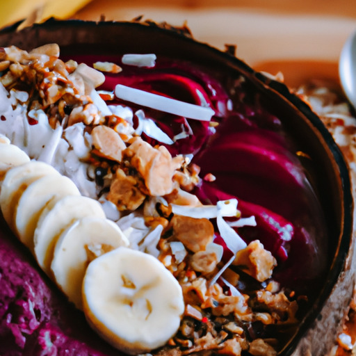 Acai bowl s kokosem