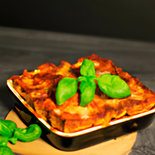 Italské lasagne se špenátem.