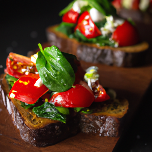 Bylinná bruschetta s rajčaty