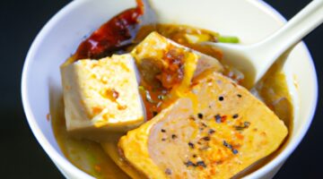 Miso polévka s tofu.