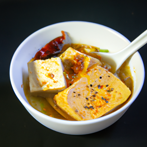 Miso polévka s tofu.