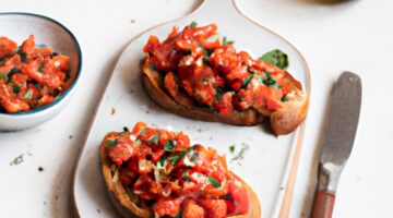 Recept na bruschetta s rajčaty