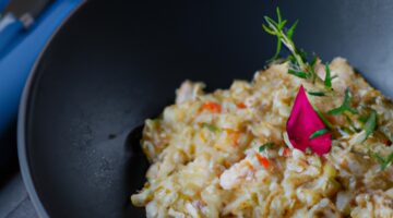 Risotto s houbami.