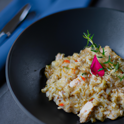 Risotto s houbami.