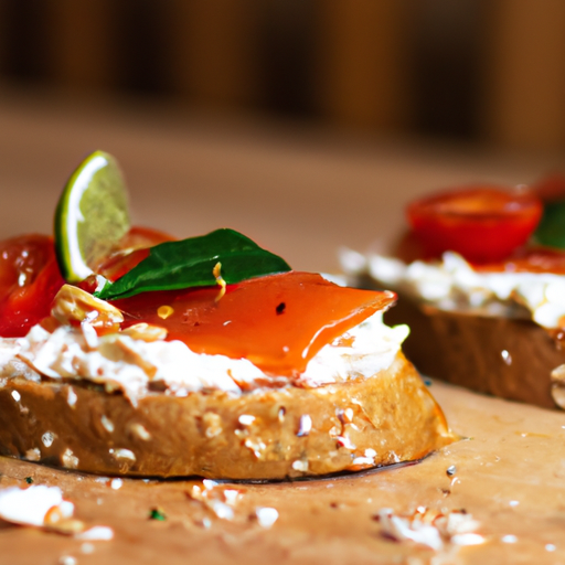 Crostini s rajčaty a bazalkou