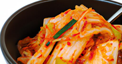 Korejské kimchi zelí.