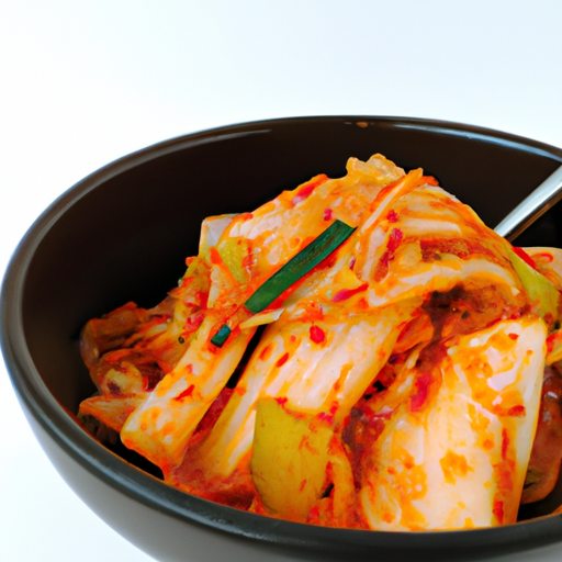 Korejské kimchi zelí.