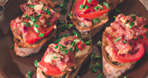 Italské bruschetta s rajčaty