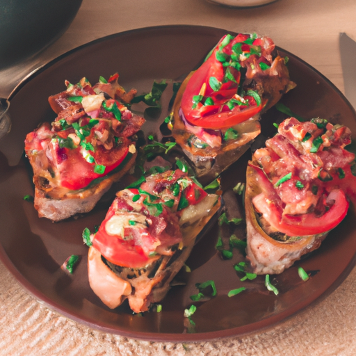 Italské bruschetta s rajčaty