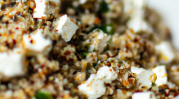 Quinoa s pečenou zeleninou a feta