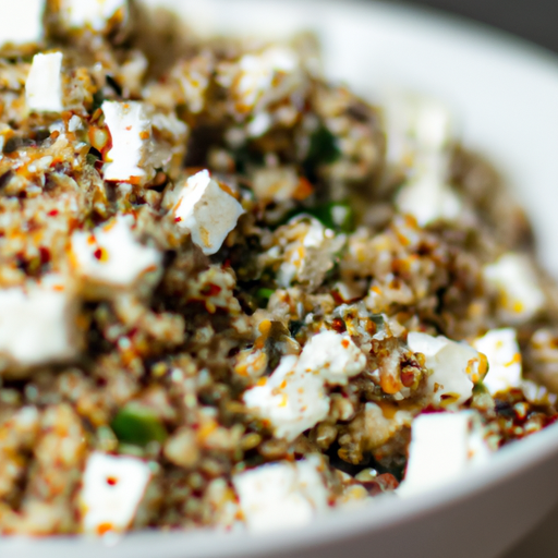 Quinoa s pečenou zeleninou a feta