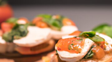 Italské bruschetta s mozzarellou