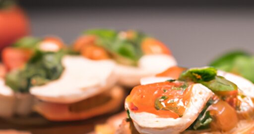 Italské bruschetta s mozzarellou