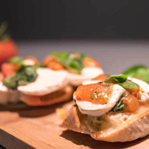 Italské bruschetta s mozzarellou