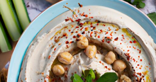 Hummus s grilovanou zeleninou