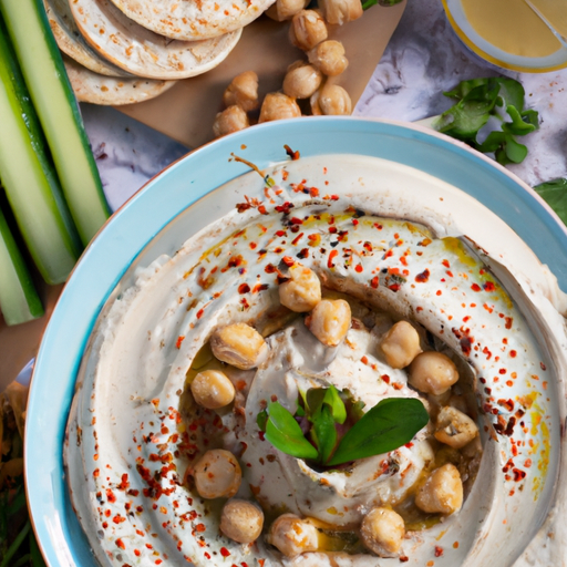 Hummus s grilovanou zeleninou