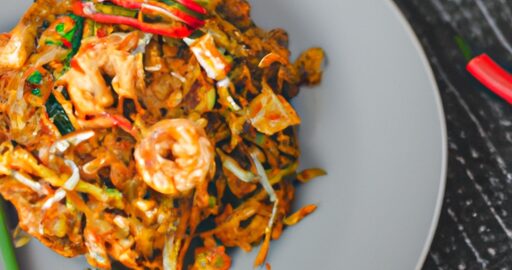 Křupavý kuřecí pad thai