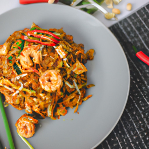 Křupavý kuřecí pad thai